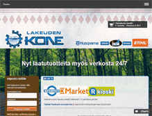 Tablet Screenshot of lakeudenkone.fi